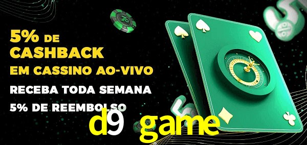 Promoções do cassino ao Vivo d9 game